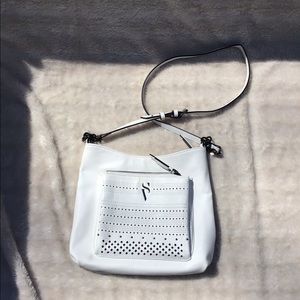 White crossbody bag by Vera wang